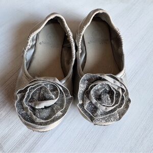 Little Adventures silver sparkle costume shoes (size 7/8)